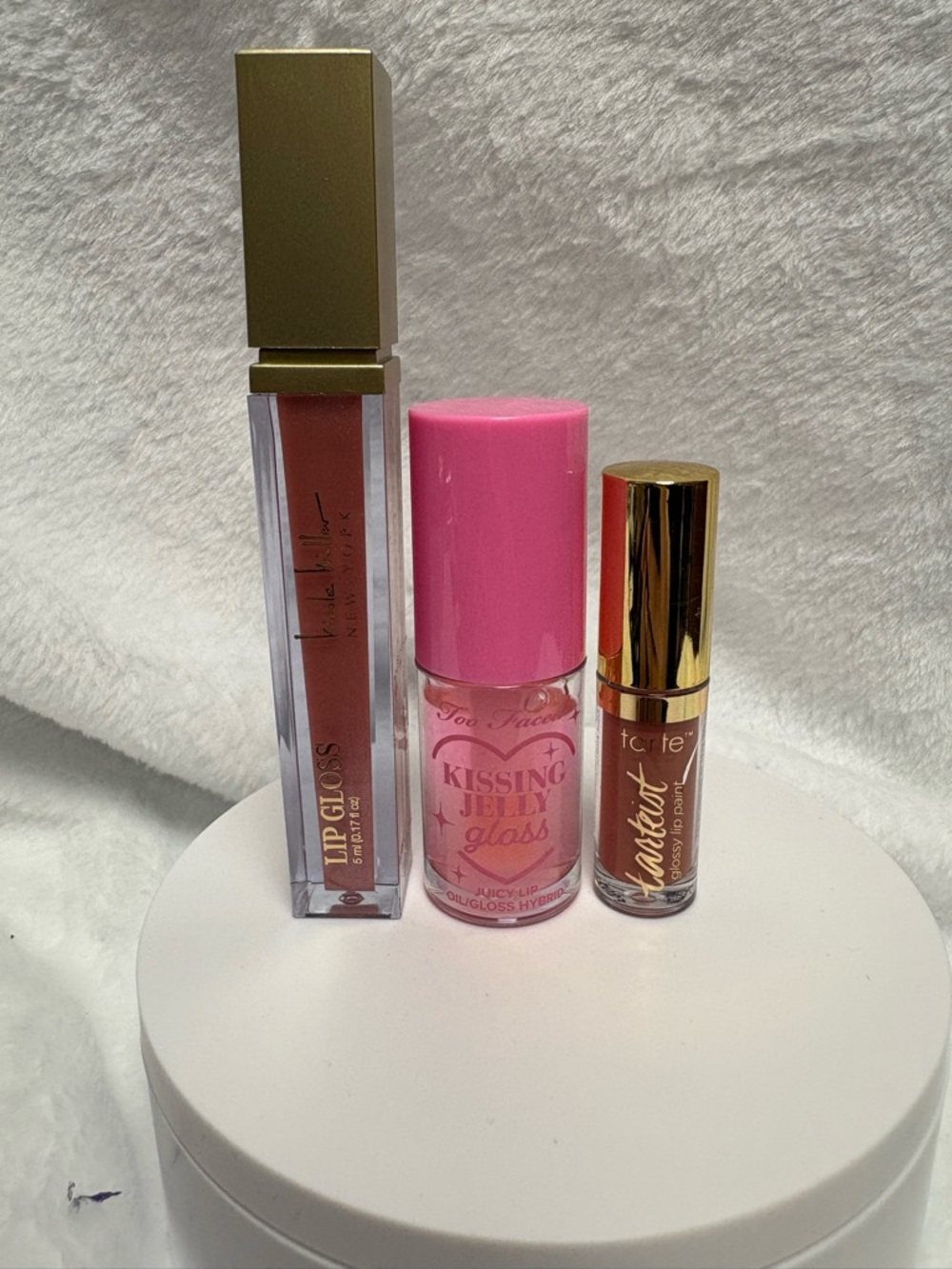 Nicole Miller Too Face Tarte Lip Gloss Set of 3 Bundle New